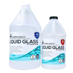 Liquid Glass Deep Pour Epoxy 2:1 – Up to 2″-4″ Thick Per Pour