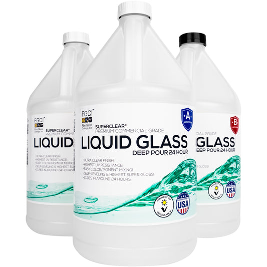 Liquid Glass Deep Pour 24 Hour Cure Epoxy 2:1